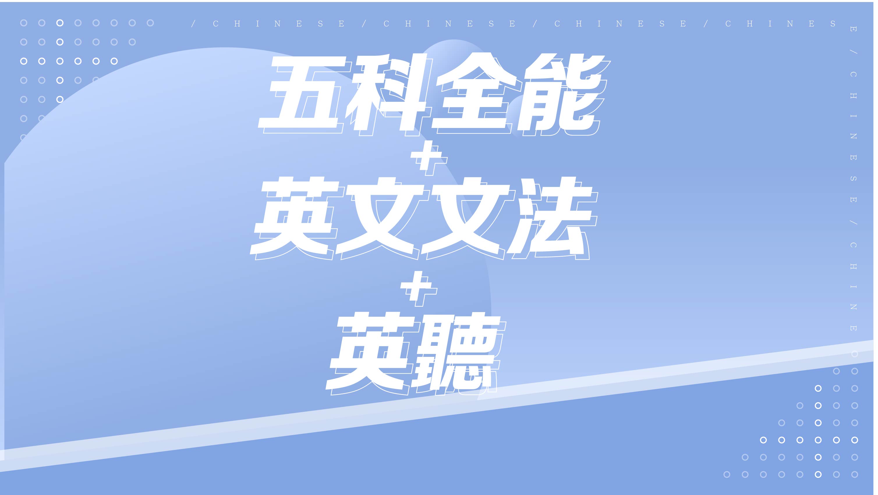 【116會考總複習】五科全能+英文文法+英聽
